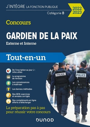 Concours Gardien de la paix 2022-2023: Tout-en-un