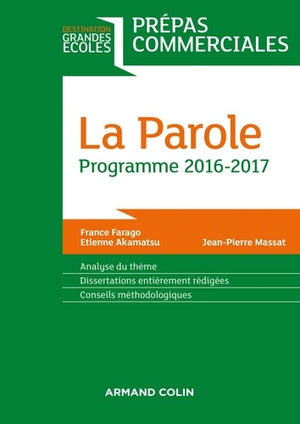 La parole: Programme 2016-2017