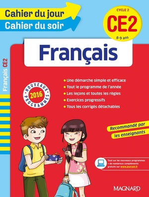 Cahier du jour/Cahier du soir français CE2 - Nouveau programme 2016