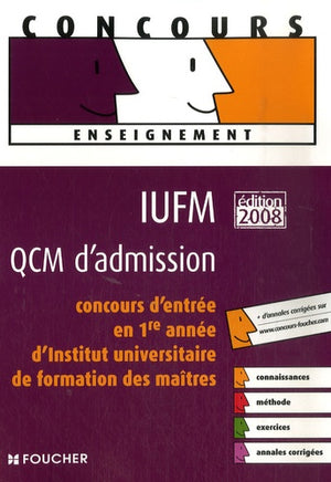 QCM d'admission en IUFM