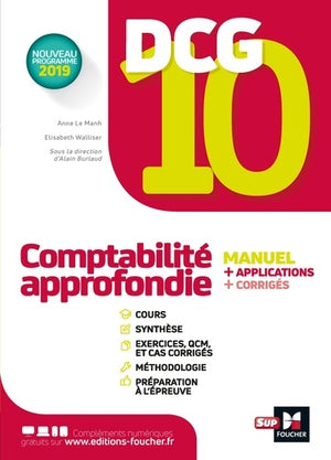 DCG 10 - Comptabilité approfondie -Manuel et applications