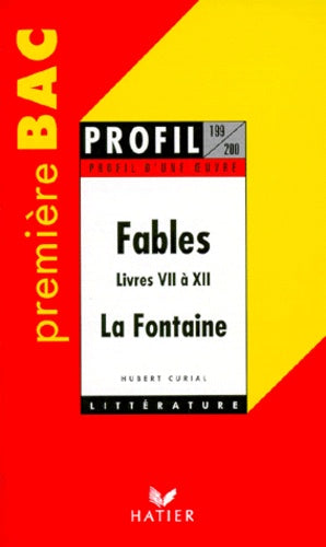 Profil d'une oeuvre : Fables, livres VII à XII, La Fontaine