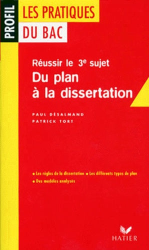 Les pratiques du Bac : du plan à la dissertation