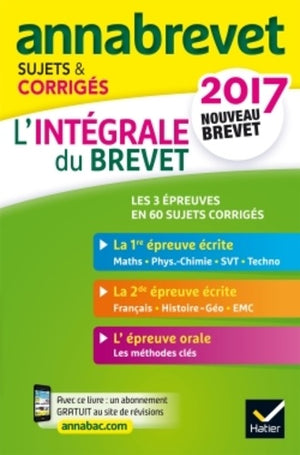 L'intégrale 3e: Sujets et corrigés