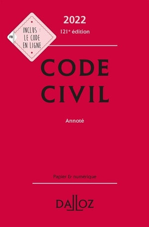 Code civil 2022, annoté