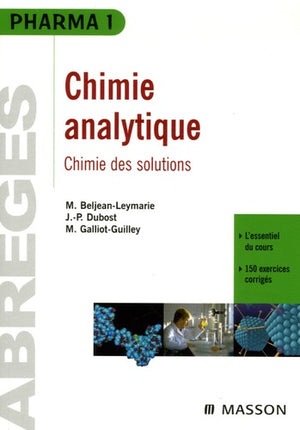 Chimie analytique : chimie des solutions