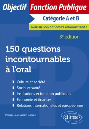 150 questions incontournables à l'oral