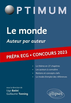 Le monde ECG 2023 - Auteur par auteur