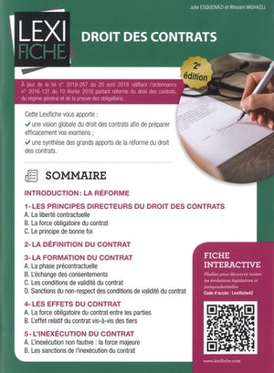 Droit des contrats