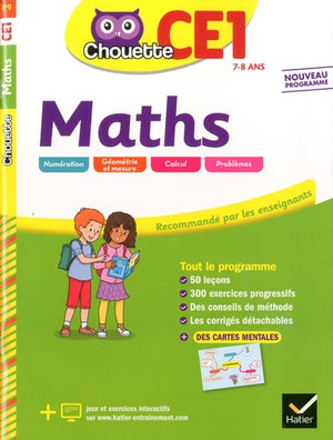 Maths CE1: cahier d'entraînement et de révision