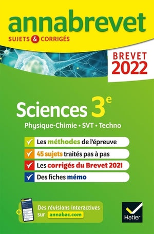 Annales du brevet Annabrevet 2022