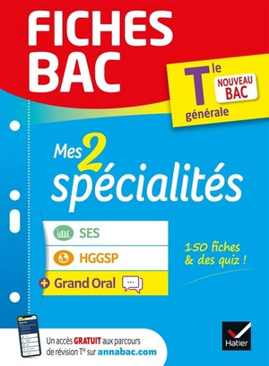 Fiches bac Mes 2 spécialités Tle générale