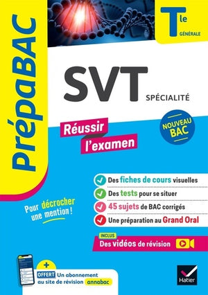 SVT Tle générale (spécialité) - Prépabac Réussir l'examen - Bac 2025: nouveau programme de Terminale