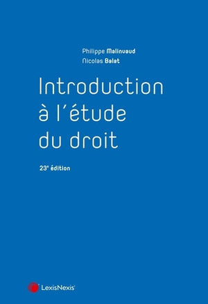 Introduction à l'étude du droit