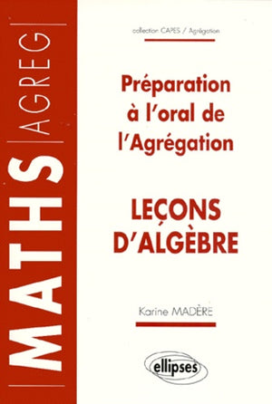 Leçons d'Algèbre