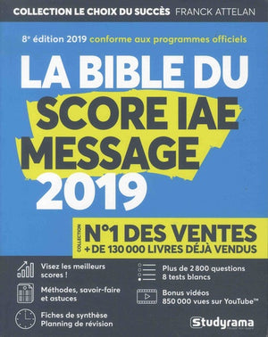 La Bible du SCORE IAE MESSAGE