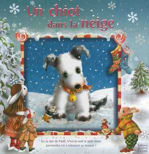 Un chiot dans la neige