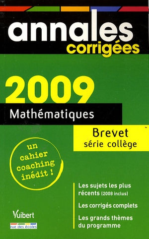 Mathématiques Brevet série collège