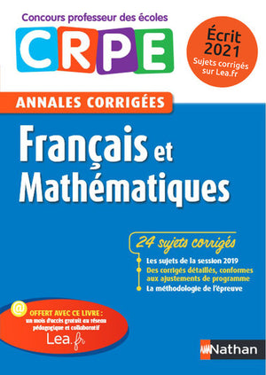 Annales CRPE Français et Mathématiques: Écrit 2021