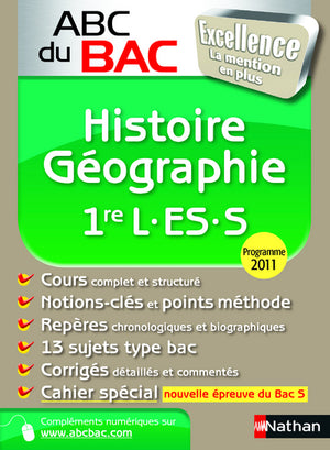 ABC BAC Excellence Histoire-Géographie 1re