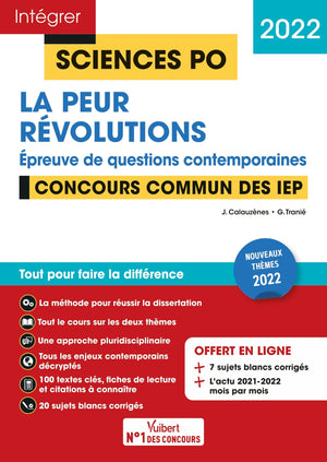 Sciences Po - La peur - Révolution - Questions contemporaines - Thèmes 2022