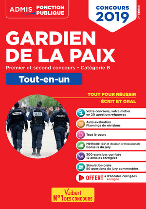 Concours Gardien de la paix - Catégorie B - Admis - Tout-en-un