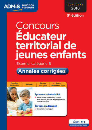 Concours éducateur territorial de jeunes enfants - Annales corrigées - Entraînement: Concours 2016