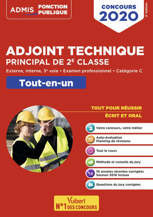 Concours Adjoint technique principal de 2e classe - Catégorie C - Tout-en-un