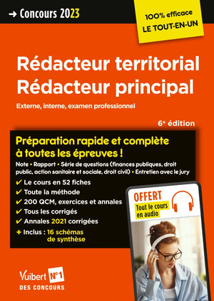 Concours rédacteur territorial et rédacteur principal - Catégorie B