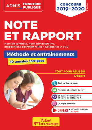 Note et rapport - Méthode et entraînements