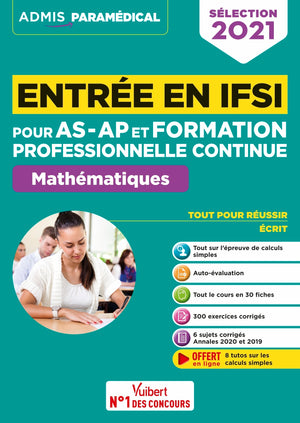 Entrée en IFSI pour AS-AP et formation professionnelle continue (FPC) - Mathématiques