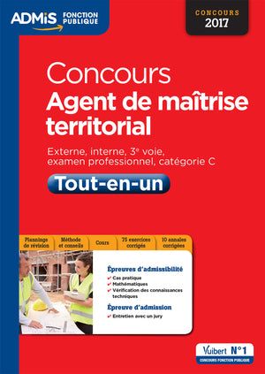 Concours Agent de maîtrise territorial - Catégorie C - Tout-en-un