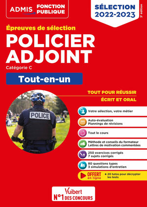 Policier adjoint - Catégorie C - Tout-en-un: Epreuves de sélection 2022-2023