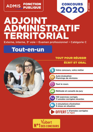 Concours Adjoint administratif territorial - Catégorie C - Tout-en-un