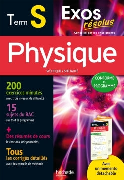 Exos résolus physique terminale S