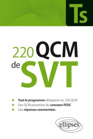 220 qcm de svt terminale s & concours fesic enseignement obligatoire