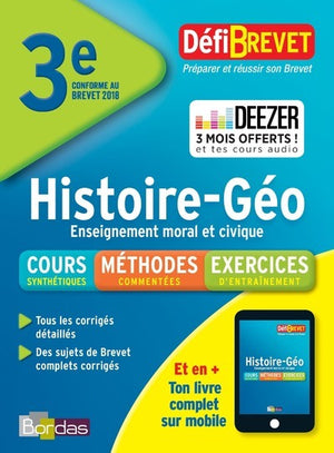 Defibrevet histoire géo enseignement moral et civique brevet troisième