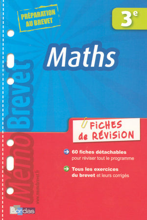 Memobrevet fiches revision maths 3e