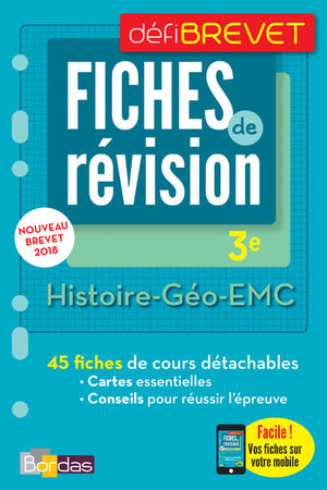 Defibrevet - fiches de révision - histoire géo emc 3e