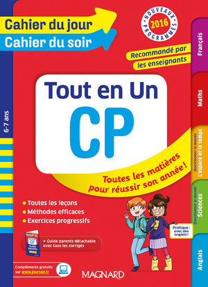 CP tout en un - Cahier du jour, cahier du soir