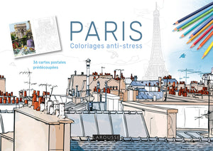 Paris carnet coloriages cartes postales