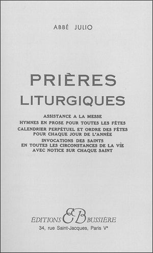 Prières liturgiques