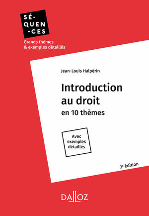 Introduction au droit. en 10 thèmes