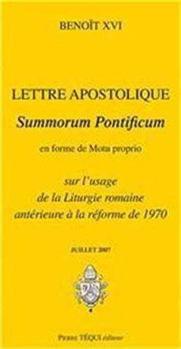 Lettre apostolique : Summorum Pontificum