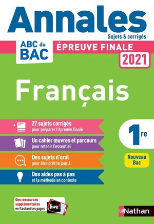 Annales ABC du Bac 2021 - Français 1re