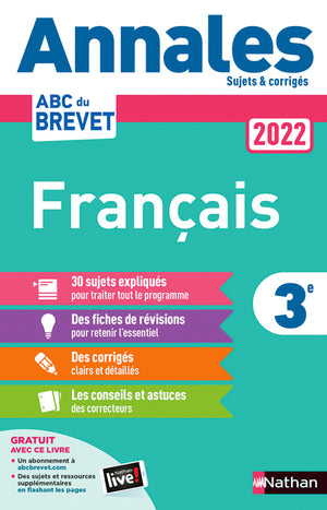 Annales ABC du Brevet 2022 - Français 3e