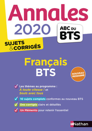 Annales ABC du BTS 2020 Français