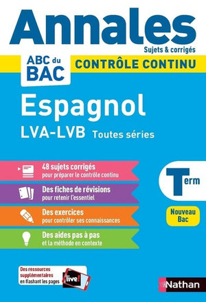 Annales ABC du Bac 2024 - Espagnol Tle LVA-LVB