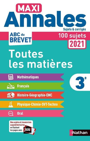 Maxi-Annales ABC du Brevet 2021 - Toutes les matières 3e