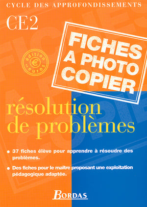 Résolutions de problèmes CE2 2001 Fiches à photocopier